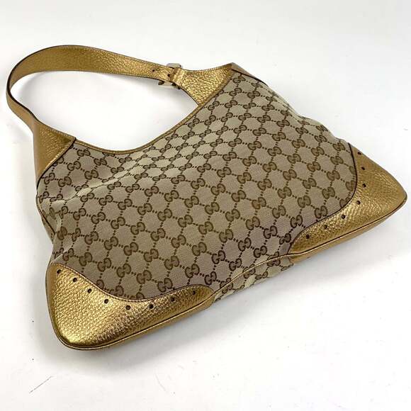 GUCCI Cream Canvas Shoulder Bag - Picture 2 of 8